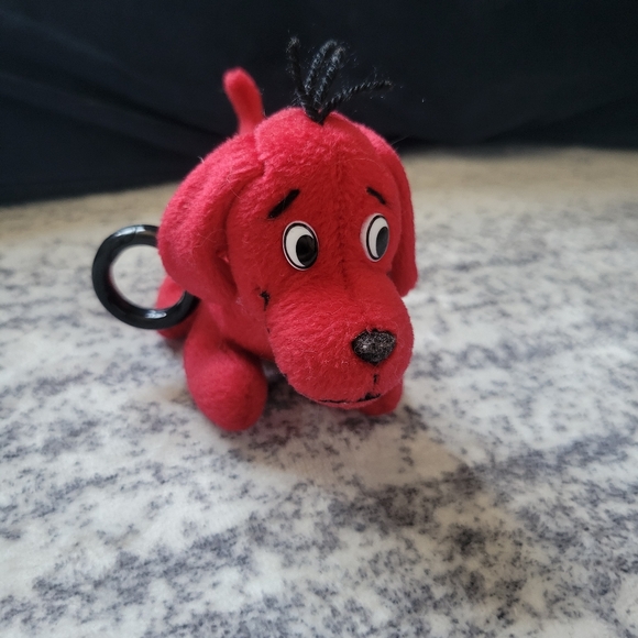 Clifford The Big Red Dog Plush Key Chain - Picture 2 of 7